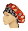 Designer Bouffant Medical Scrub Cap - Christmas Bulbs On Red - CB12MZCG5BO