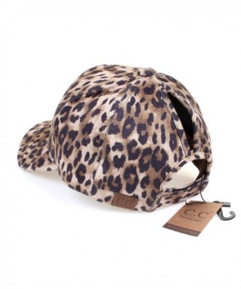 Hatsandscarf Leopard Ponytail Baseball BT 52