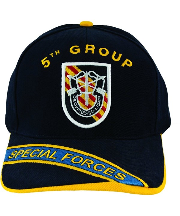 5th Special Forces Group Flash with SF Unit Crest Hat with Embroidered Bill - CJ11WV03CW7