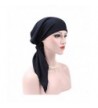 Litetao Women Muslim Stretch Turban Hat Hair Loss Multifunctional Head Scarf Wrap - Navy - CT186U89MYY