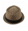 Winter Houndstooth Porkpie Fedora Hat in Men's Fedoras