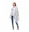 Lemef Women Stylish Warm Tartan Blanket Scarf Large Gorgeous Plaid Wrap Shawl - White - CM189L4GA2L