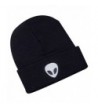 Thenice women's winter wool cap hip hop knitting skull hat - Alien Black - CC12O1JDCQK