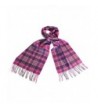 Celtic Irish Wool Scarf With Pink- Purple & Lilac Tartan Design 12 - CU125U0C0UJ