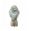 YJH Womens Winter Cashmere Feel Scarf Fashion Long Lattice Wrap Shawl with Tassel - Gray - CS186GMT37A