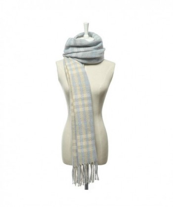 YJH Womens Cashmere Fashion Lattice in Wraps & Pashminas