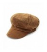 ZLSLZ Womens Retro Corduroy Ivy Newsboy Paperboy Cabbie Gatsby Painter Hats Caps - Tan - C21863LXW3E