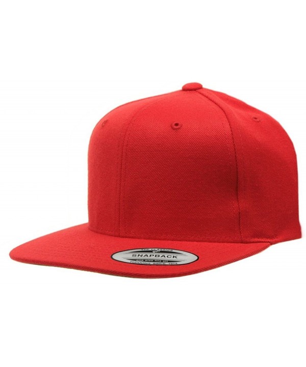 Original Yupoong Pro-style Wool Blend Snapback Blank Hat Baseball Cap ...