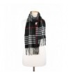 Winter Cashmere Checked Fringes Scarves