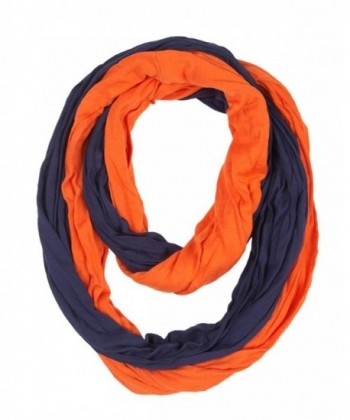 Game Day (College Pro High School Team) Infinity Circle Scarf - Dark Blue and Orange - CL11TQ3YV59