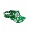 Magic Headwear Washed Hawaiian Floral Pattern Cotton Visor - 1 Kelly Green - CJ17Y0LY72W