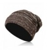 Unisex Knit Acrylic Beanie Beret Winter Hat Warm Oversized Ski Cap Hat - Coffee - CC12NSHNFX1
