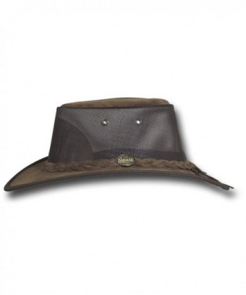 Barmah Hats Foldaway Cooler Leather