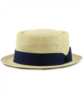 Depot Unisex Summer Porkpie Natural in Men's Fedoras