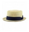 Depot Unisex Summer Porkpie Natural in Men's Fedoras