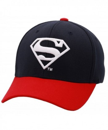 sujii Superman Baseball Cap Golf Hat Trucker Hat - Navy/Red - C117YRDT2SI