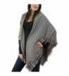 Modadorn Special Sale Check Houndstooth Woven Blanket Wrap Shawl - Blanket Black - C812H9ZAH9X