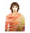 Kuldip Pashmina Beautiful Butterfly Designs - Butterfly_Flower Peach - CE11FHTJPS9