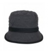 ililily Quilted Crushable hatband Charcoal in Women's Fedoras