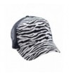 NYFASHION101 Unisex Animal Print Adjustable Snapback Mesh Trucker Cap - Zebra - CG11X74QG1Z