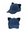 SJX Men Women Large Big Ear Mouse Cat Character Baseball Hat adjustment Cap Woll Hat - Cat Cap Navy - CH18C9QEY9N