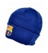 F.C. Barcelona FC Barcelona Official Knitted Winter Soccer/Football Crest Beanie Hat - Navy - CR12GCJT3AV