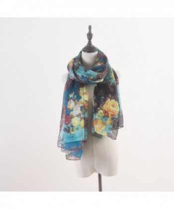 Aquazolax Beautiful Lightweight Paisley Pattern in Fashion Scarves