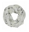 Ted and Jack - Happy Penguin Whimsical Print Infinity Scarf - White - CR123Y4EV4V