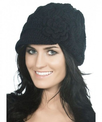 Simplicity Womens Knitted Newsboy 1128_Black