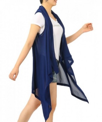 Cardigan Front Chiffon Lightweight Sleeveless