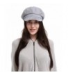La Vogue newsboy Cabbie Beret Cap For Women Beret Visor Bill Hat - Grey - C612MYDVZ2X
