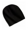 Port Authority Men's 100% Cotton Beanie - Black - C211NGRQV63