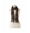 Croft & Barrow Women's Super Soft Fringed Muffler Scarf- Brown Houndstooth - CJ11HKBGI6J