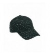 Glitzy Game Crystal Sequin Trim Women's Adjustable Glitter Baseball Cap Hat NAVY BLUE - C311U968815