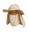 Ddyoutdoor 07-281 Fashion Summer Outdoor Sun Protection Fishing Cap Neck Face Flap Hat Wide Brim - Khaki - CK11NEMEYP5