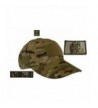 USA Made Tactical Operator Cap with Threeper Emblem 3 Percenter Patch Set - One Size Adjustable - Multicam - CJ11KSUW6F1