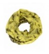 Peach Couture Retro Neon Animal Print Infinity Loop Scarf - Light Yellow - CM1862R36EW