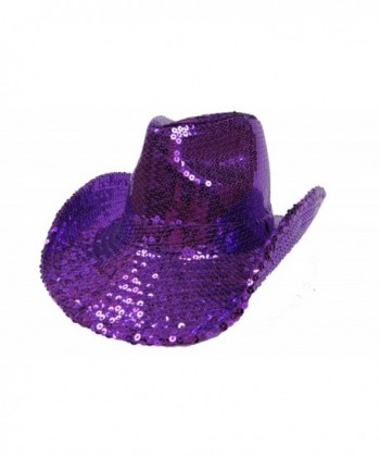 Western Purple Sequins / Birthday Girl /Red Hat Ladies - C0115H1S97Z
