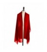 Verabeauty Women Soft Long Chiffon Scarf Shawls and Wraps For Bridal Evening B041 - Red - CB186IE997D