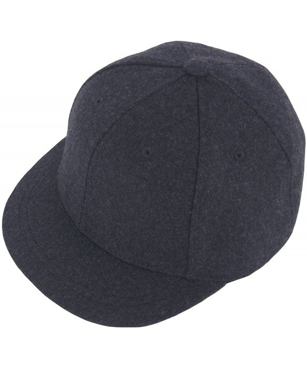 H100 Unisex Wool Basic Short Bill Cute HipHop Ball Cap Bill Snapback ...