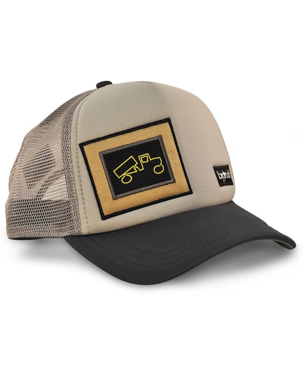 bigtruck Original Mesh Snapback Trucker Hat- Grey/Charcoal - CH122XG4F3D