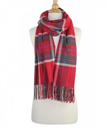 Achillea Oversized Winter Checked Cashmere in Fashion Scarves