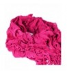 Unique Design Acrylic Scarf Women - Ruffle & Weave - Rose Pink - CK1197URRAV