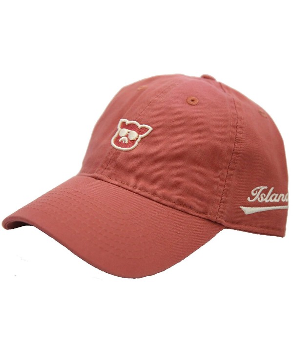 Islanders Pig Face Twill Dad Hat Navy - Nantucket Red - C217Y0Z5ZCG