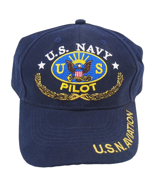 Eagle Emblems Men's US Navy "Naval Aviation" Embroidered Ball Cap - Blue - C1115VNTBW1
