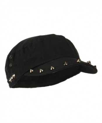 Skull and Spike Army Cadet Fitted Cap Black C111KYP2HLN