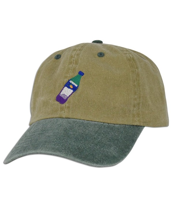JLGUSA Lean Codein Dirty Sprite Emoji Memes Embroidered Dad Hat Baseball Cap Adjustable - Khaki / Green - C217YT35MMT