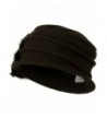 Wool Felt Hat Flower Ribbon in Women's Bucket Hats