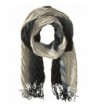 La Fiorentina Women's Ombre Pleated Muffler Scarf - Black/Silver - CY11DX8O31P