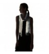 Fiorentina Womens Pleated Muffler Silver in Cold Weather Scarves & Wraps